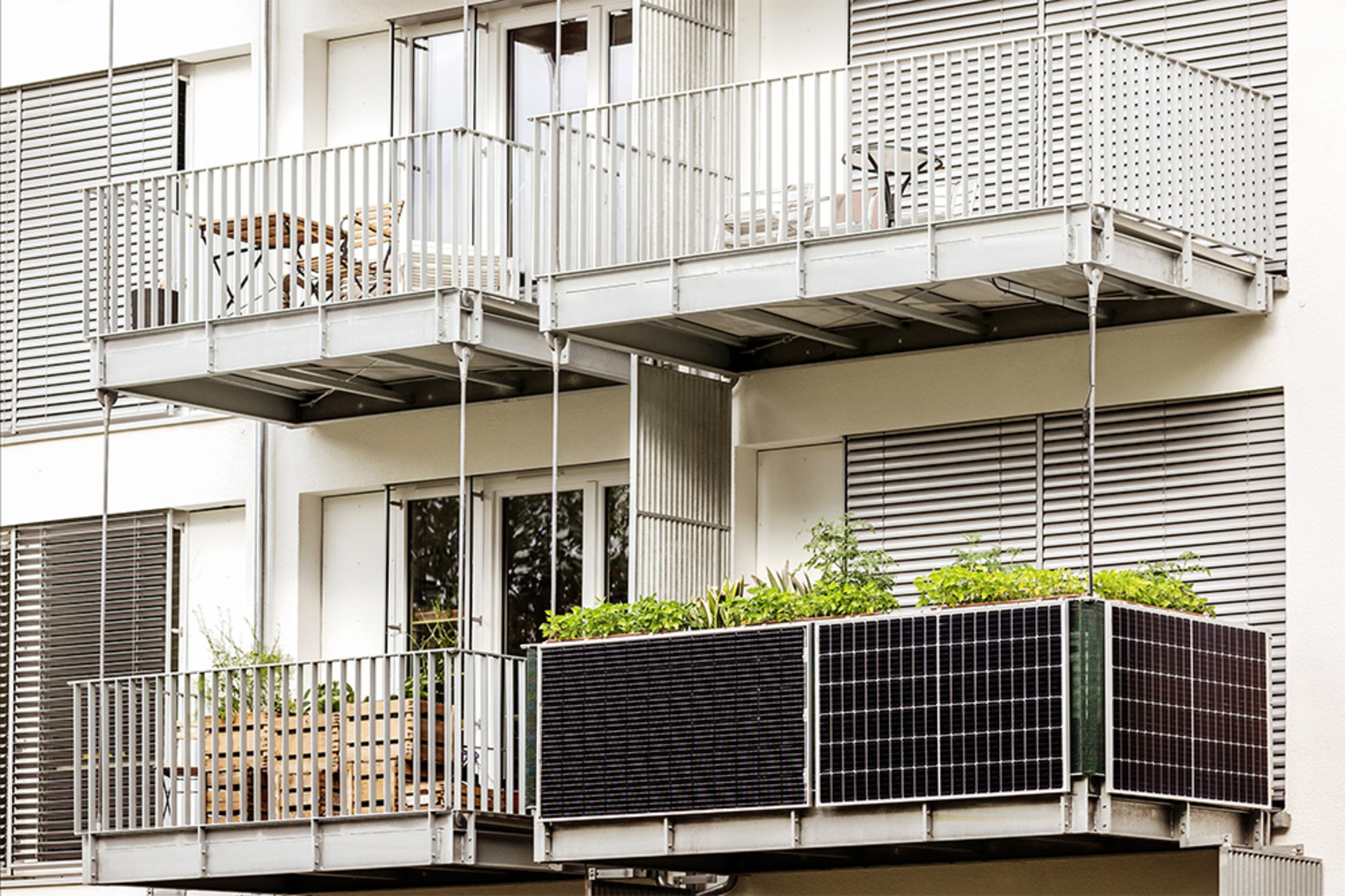 Balkon­kraftwerk bei BK Seenland Energie GmbH in Gunzenhausen