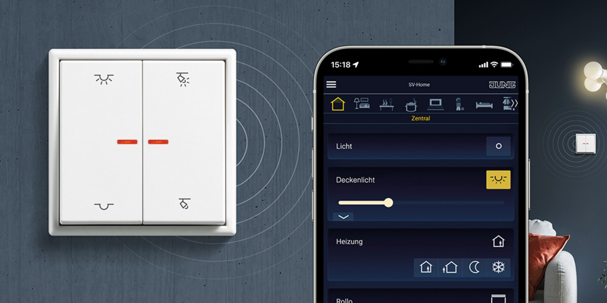 KNX RF Taster bei BK Seenland Energie GmbH in Gunzenhausen